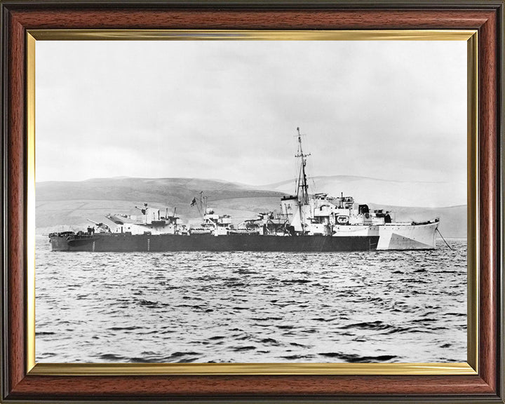 HMS Obedient G48 Royal Navy O class destroyer Photo Print or Framed Print - Hampshire Prints