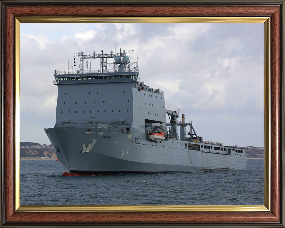 RFA Lyme Bay L3007 Royal Fleet Auxiliary Bay class auxiliary dock landing ship Photo Print or Framed Print - Hampshire Prints