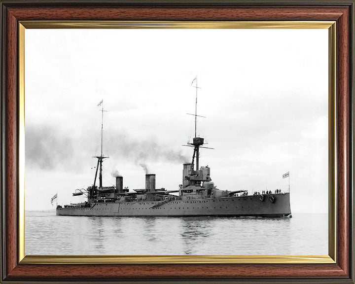 HMS New Zealand (1911) Royal Navy Indefatigable class battlecruiser Photo Print or Framed Photo Print - Hampshire Prints