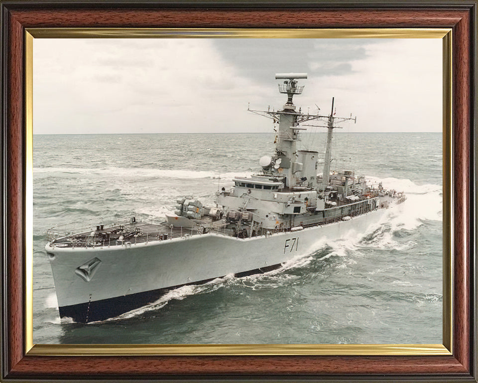 HMS Scylla F71 Royal Navy Leander class frigate Photo Print or Framed Print - Hampshire Prints