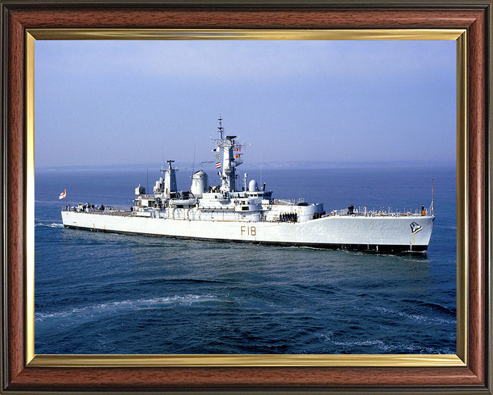 HMS Galatea F18 Royal Navy Leander Class Frigate Photo Print or Framed Print - Hampshire Prints