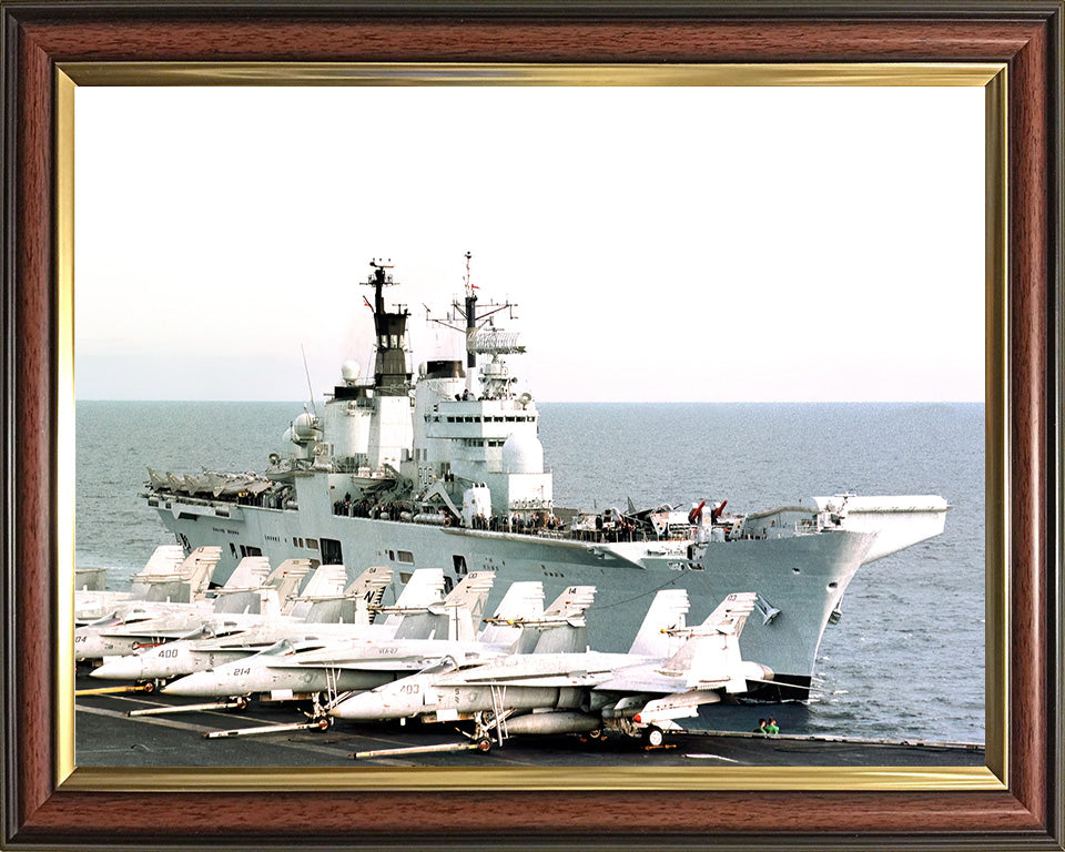 HMS Illustrious R06 Royal Navy Invincible class Aircraft Carrier Photo Print or Framed Print - Hampshire Prints