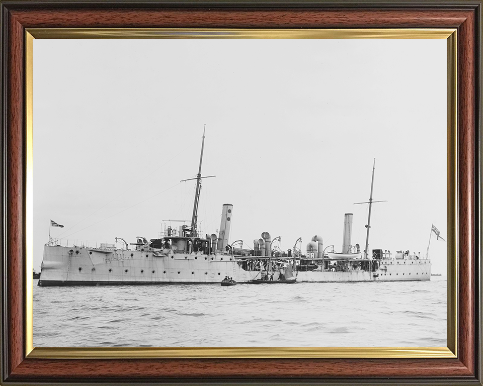 HMS Harrier (1894) Royal Navy Dryas class gunship Photo Print or Framed Print - Hampshire Prints