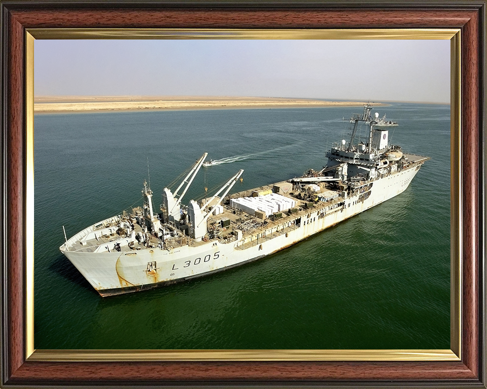 RFA Sir Galahad L3005 Royal Fleet Auxiliary Round Table class ship Photo Print or Framed Print - Hampshire Prints