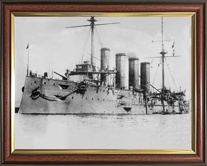 HMS Leviathan (1901) Royal Navy Drake class armoured cruiser Photo Print or Framed Photo Print - Hampshire Prints