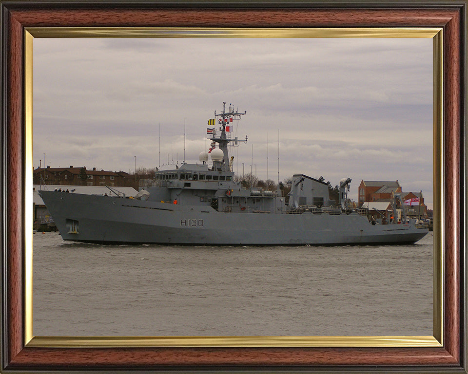 HMS Roebuck H130 Royal Navy coastal survey vessel Photo Print or Framed Print - Hampshire Prints