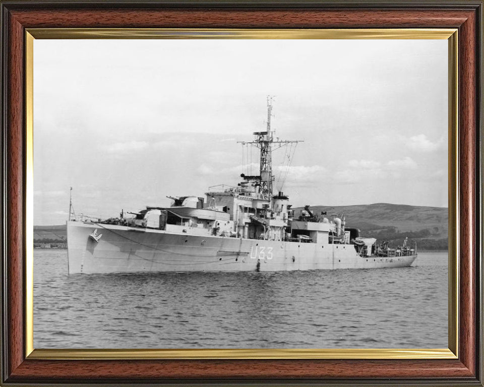 HMS Opossum U33 Royal Navy Black Swan Class sloop Photo Print or Framed Print - Hampshire Prints