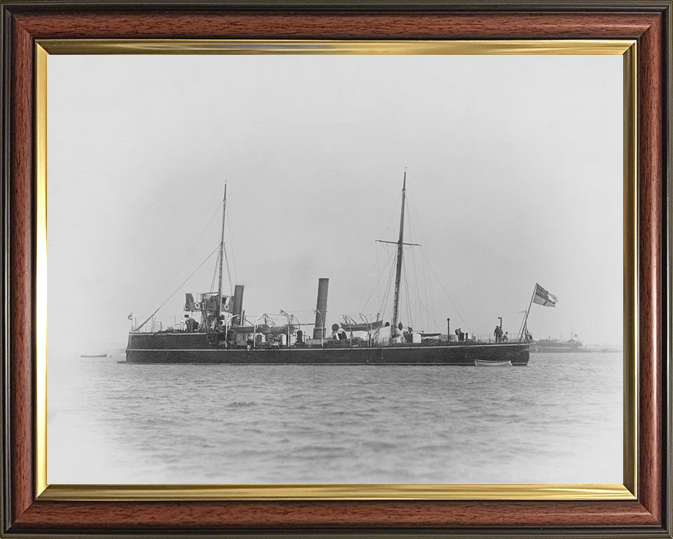 HMS Karrakatta (1889) Royal Navy Sharpshooter class torpedo gunboat Photo Print or Framed Print - Hampshire Prints