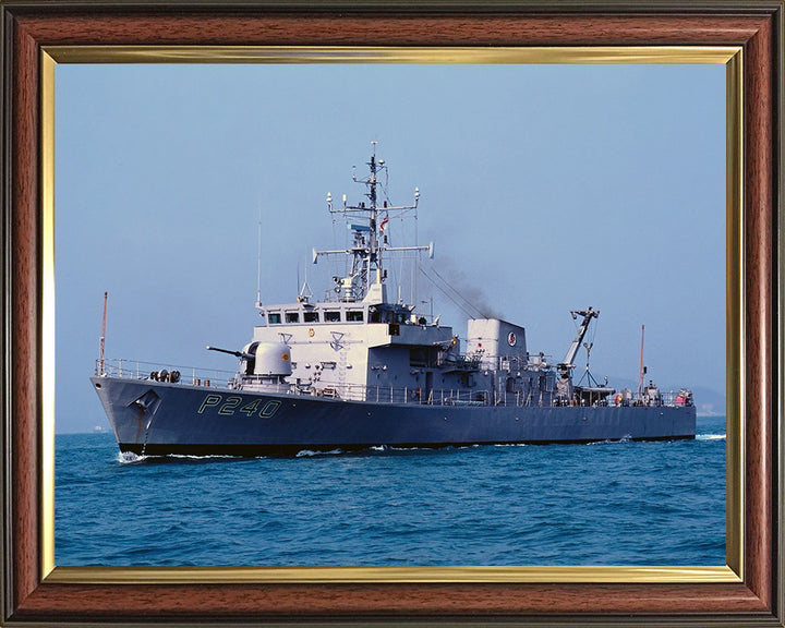 HMS Plover P240 Royal Navy Peacock class patrol vessel Photo Print or Framed Print - Hampshire Prints