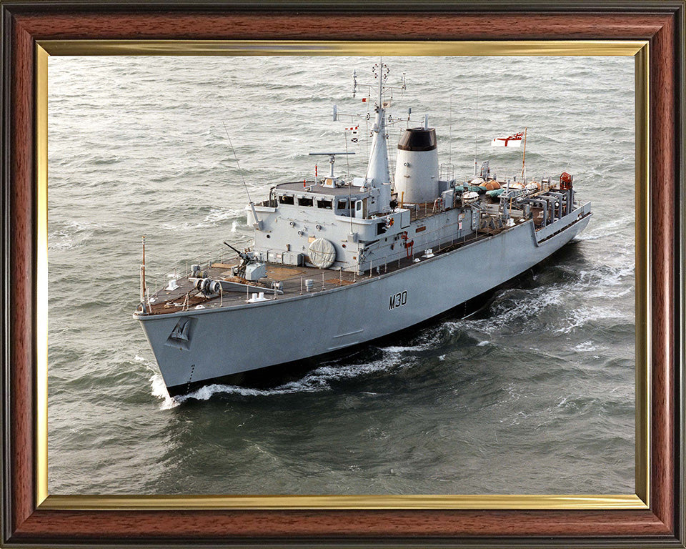 HMS Ledbury M30 Royal Navy Hunt class minehunter Photo Print or Framed Print - Hampshire Prints