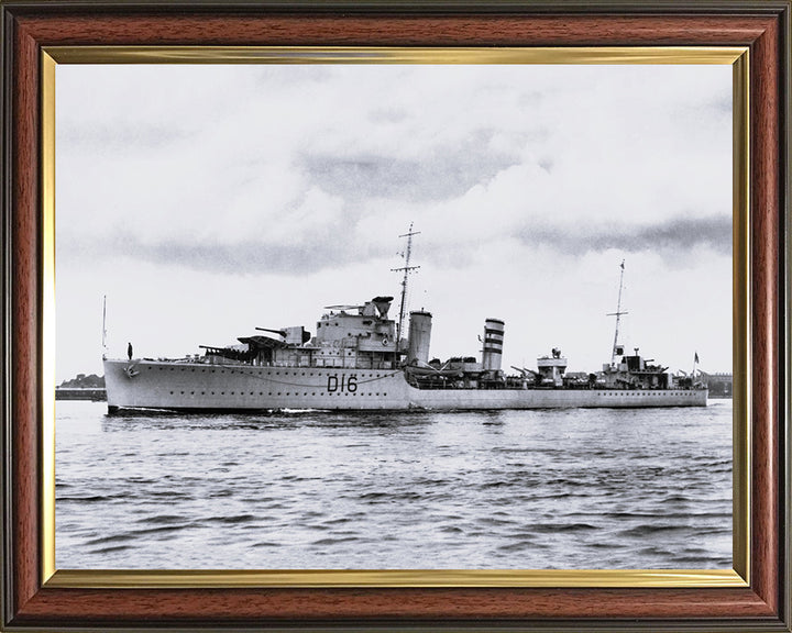 HMS Ivanhoe D16 Royal Navy I class destroyer Photo Print or Framed Print - Hampshire Prints