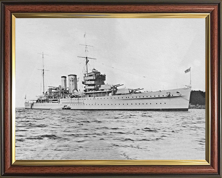 HMS York (90) Royal Navy York Class heavy cruiser Photo Print or Framed Print - Hampshire Prints