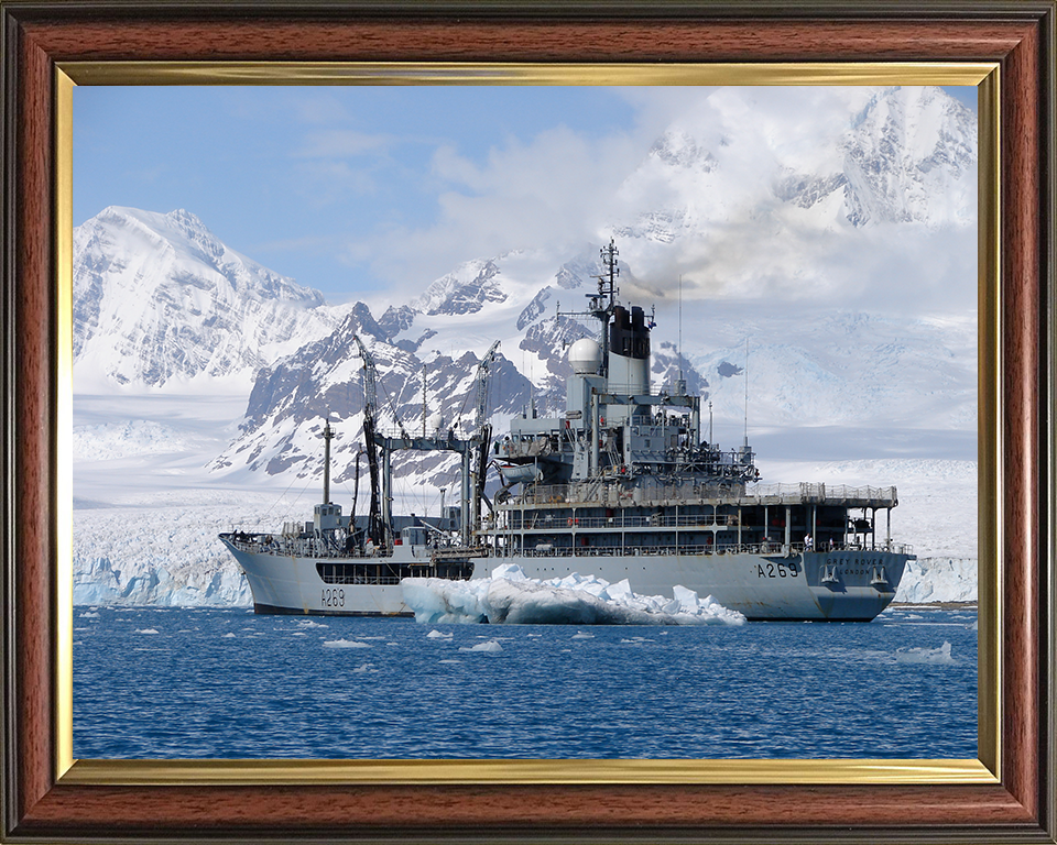 RFA Grey Rover A269 Royal Fleet Auxiliary Rover class small fleet tanker Photo Print or Framed Print - Hampshire Prints