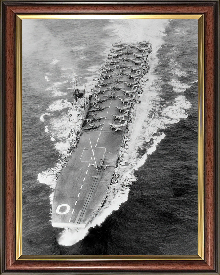 HMS Ocean R68 Royal Navy Colossus class aircraft carrier Photo Print or Framed Print - Hampshire Prints