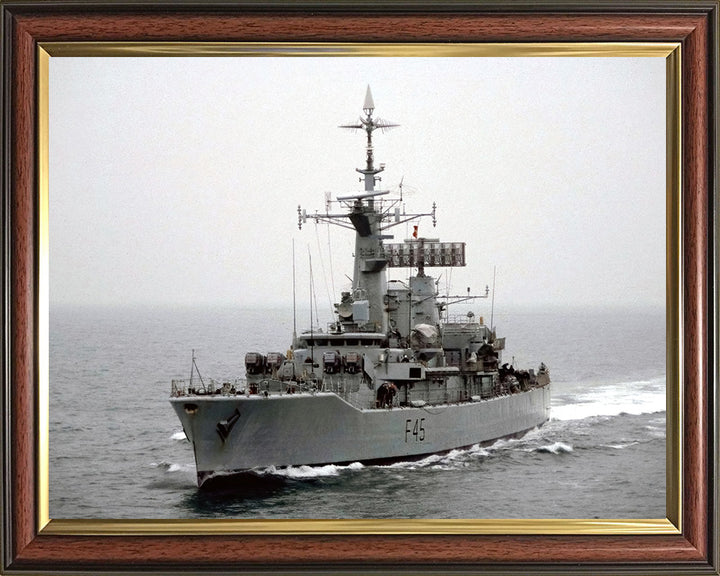 HMS Minerva F45 Royal Navy Leander class Frigate Photo Print or Framed Print - Hampshire Prints