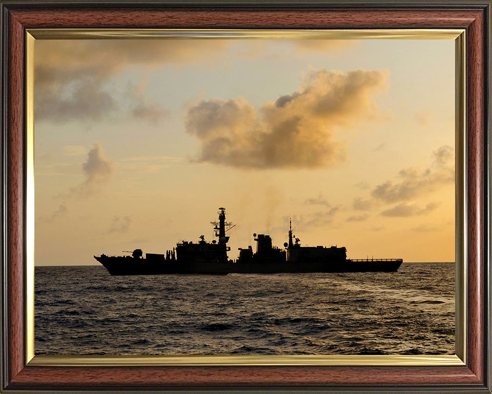 HMS Somerset F82 Royal Navy type 23 Frigate Photo Print or Framed Print - Hampshire Prints