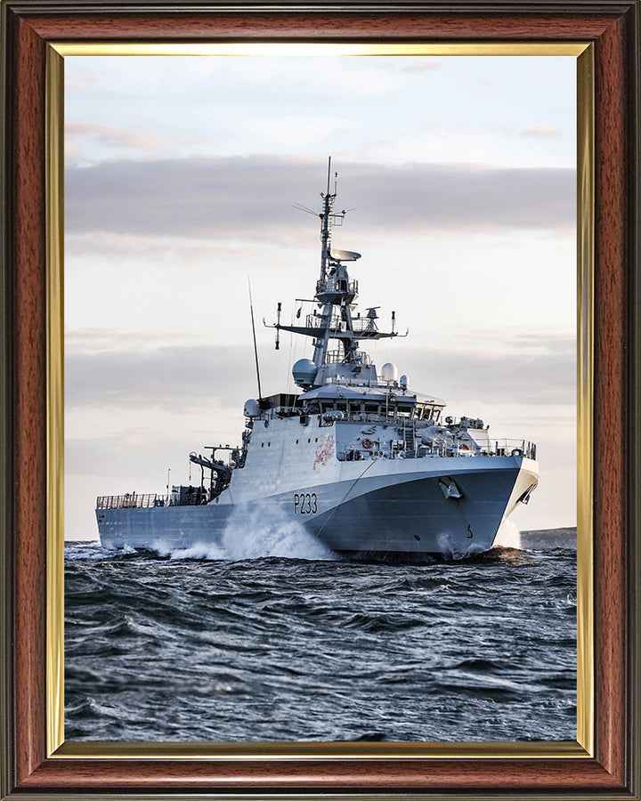 HMS Tamar P233 Royal Navy River class offshore patrol vessel Photo Print or Framed Print - Hampshire Prints