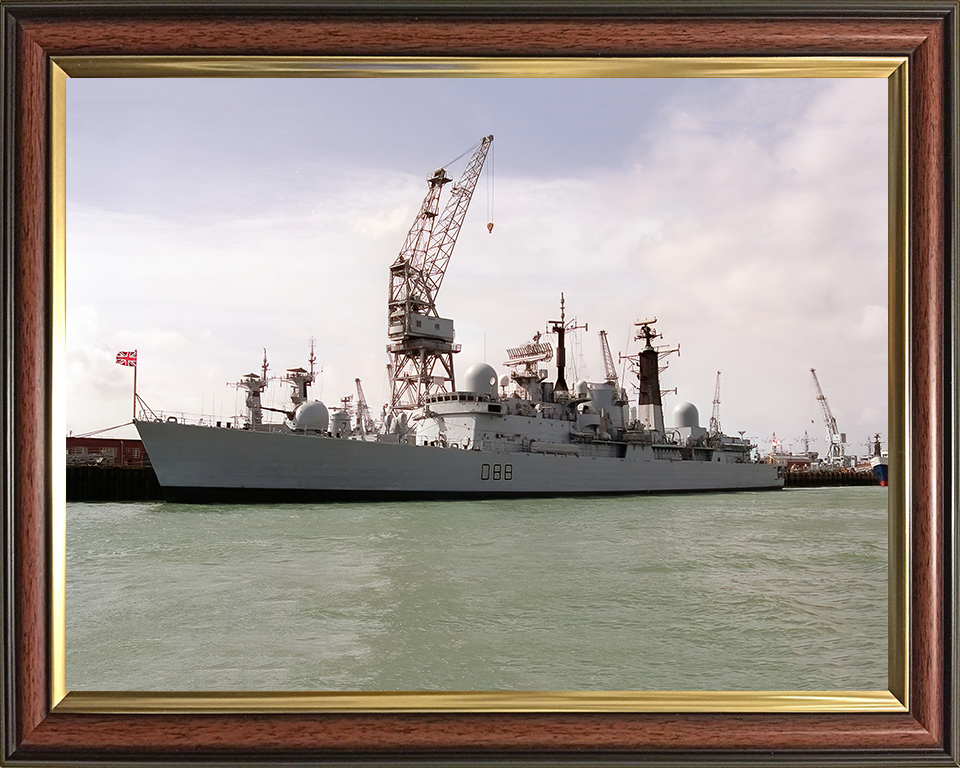 HMS Glasgow D88 Royal Navy Type 42 Destroyer Photo Print or Framed Print - Hampshire Prints