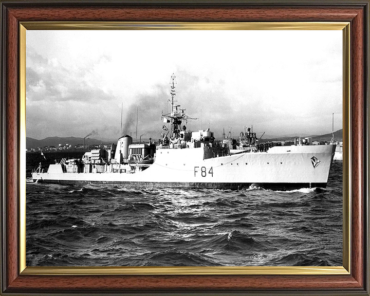 HMS Exmouth F84 Royal Navy Blackwood class frigate Photo Print or Framed Print - Hampshire Prints