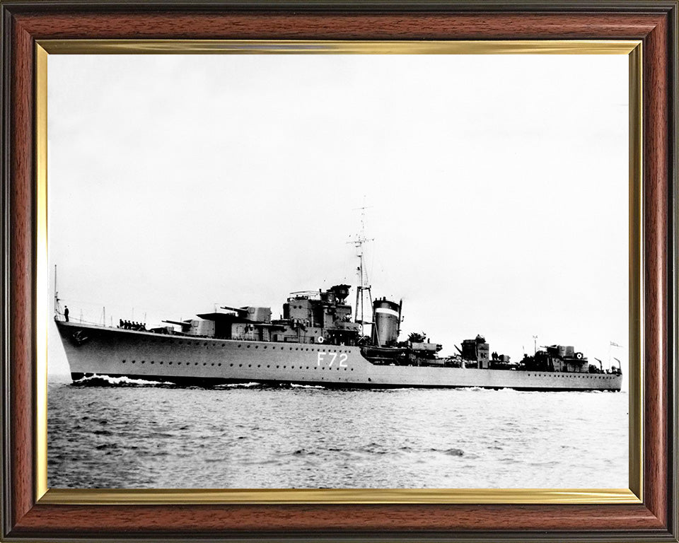 HMS Jersey F72 Royal Navy J class destroyer Photo Print or Framed Print - Hampshire Prints