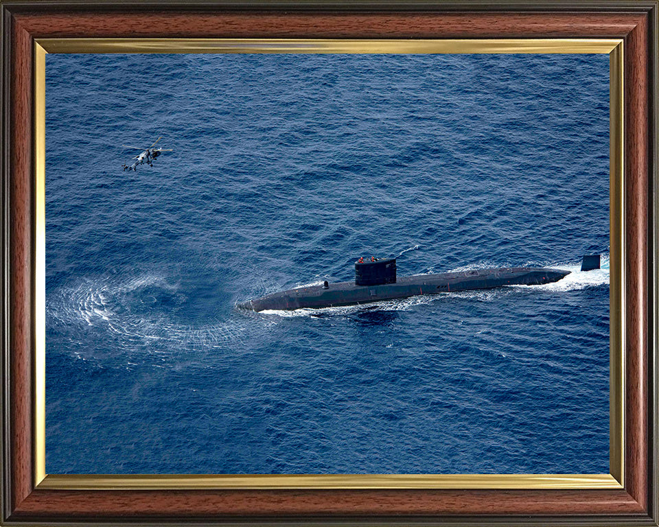 HMS Trenchant S91 Royal Navy Trafalgar class Submarine Photo Print or Framed Print - Hampshire Prints