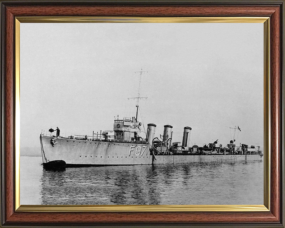 HMS Redgauntlet F97 Royal Navy R class destroyer Photo Print or Framed Print - Hampshire Prints