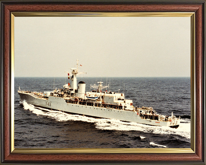 HMS Torquay F43 Royal Navy Whitby class frigate Photo Print or Framed Print - Hampshire Prints