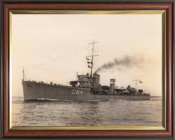 HMS Tyrian D84 Royal Navy S class destroyer Photo Print or Framed Print - Hampshire Prints