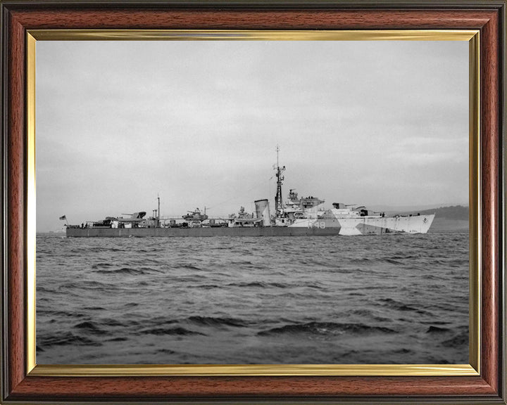 HMS Wrangler R48 Royal Navy W Class destroyer Photo Print or Framed Print - Hampshire Prints