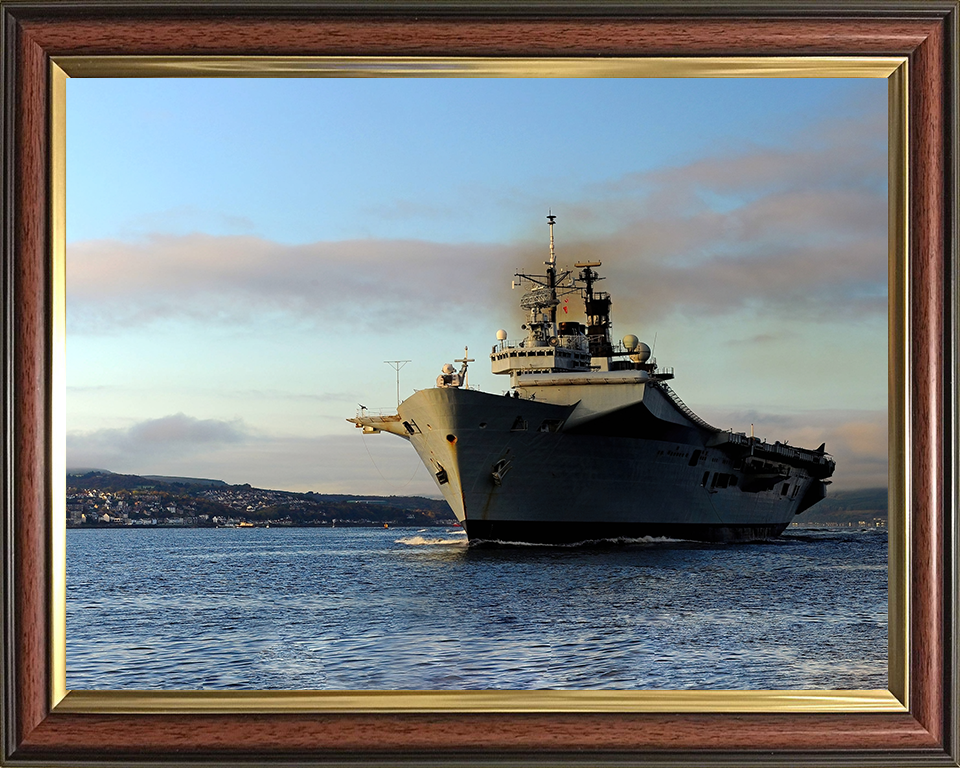 HMS Illustrious R06 Royal Navy Invincible class Aircraft Carrier Photo Print or Framed Print - Hampshire Prints