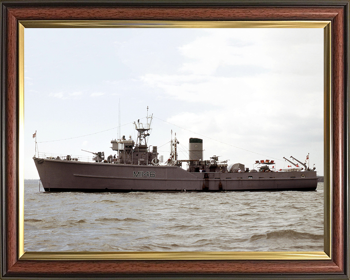 HMS Hodgeston M1146 Royal Navy Ton Class Minesweeper Photo Print or Framed Photo Print - Hampshire Prints