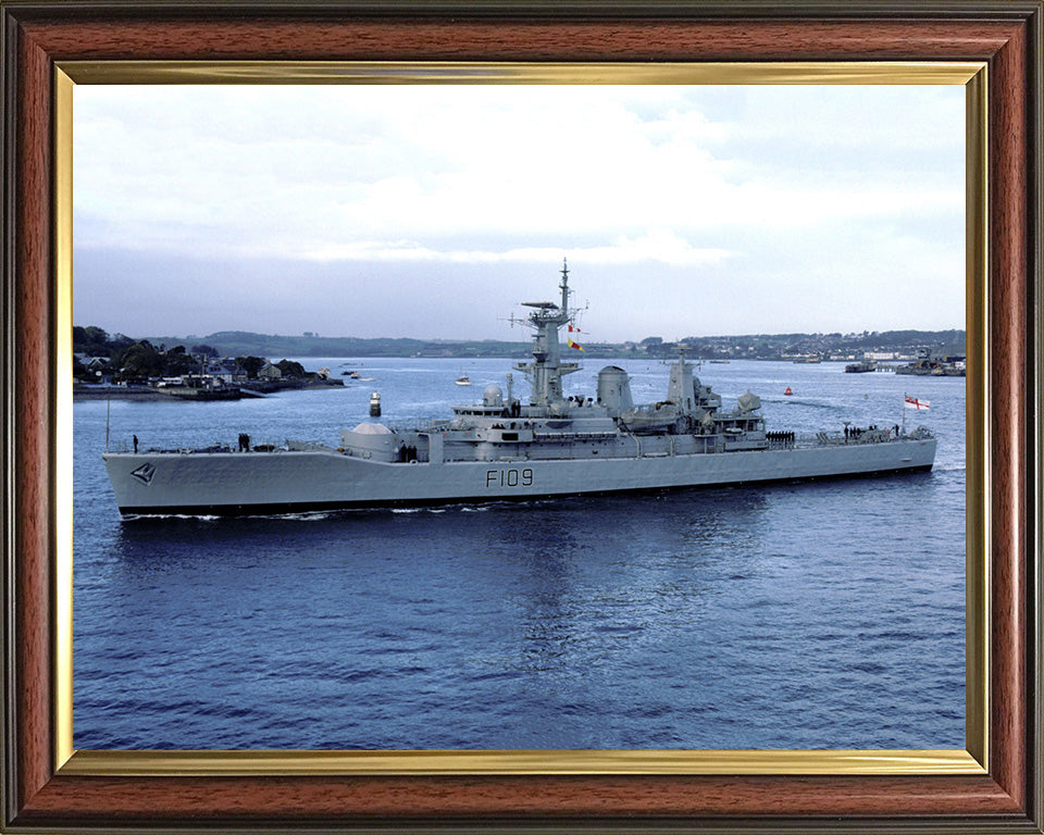 HMS Leander F109 Royal Navy Leander Class Frigate Photo Print or Framed Print - Hampshire Prints