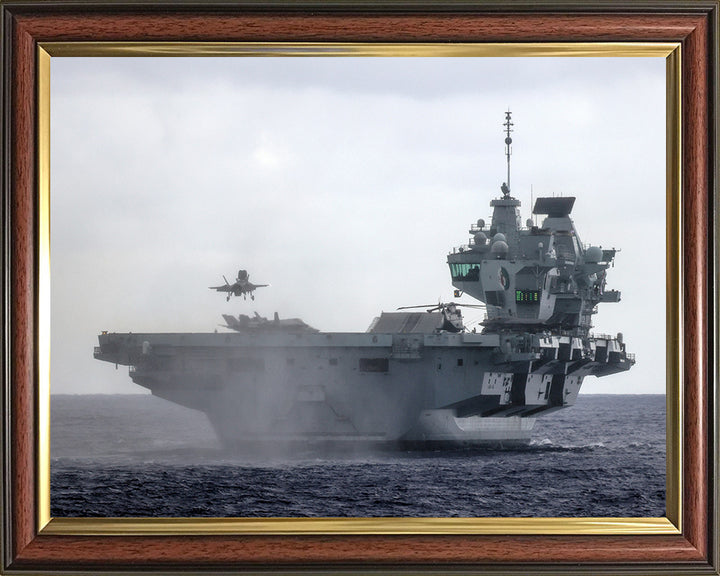 HMS Queen Elizabeth R08 Royal Navy Queen Elizabeth Class Aircraft Carrier Photo Print or Framed Print - Hampshire Prints