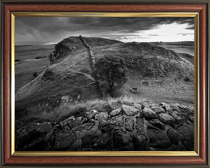 Hadrian's Wall Cumbria black and white Photo Print - Canvas - Framed Photo Print - Hampshire Prints