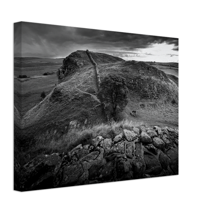 Hadrian's Wall Cumbria black and white Photo Print - Canvas - Framed Photo Print - Hampshire Prints