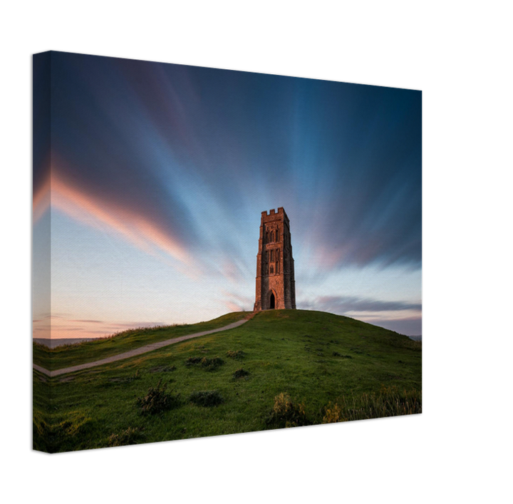 Glastonbury Tor Somerset at sunset Photo Print - Canvas - Framed Photo Print - Hampshire Prints