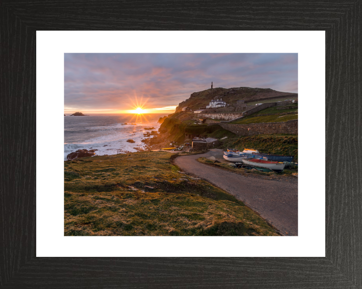 Cape Cornwall on the cornish coast Photo Print - Canvas - Framed Photo Print - Hampshire Prints