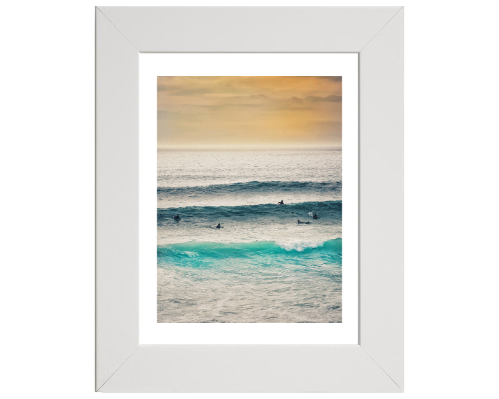 Fistral Beach in Cornwall at sunset Photo Print - Canvas - Framed Photo Print - Hampshire Prints