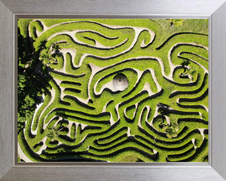 Glendurgan Gardens in Cornwall from above Photo Print - Canvas - Framed Photo Print - Hampshire Prints