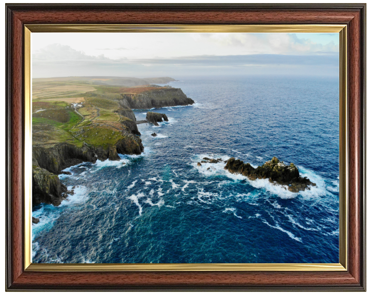 Looking East from Lands End in Cornwall Photo Print - Canvas - Framed Photo Print - Hampshire Prints