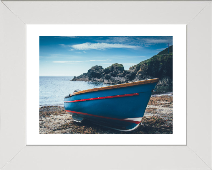 Wooden boat at Cadgwith in Cornwall Photo Print - Canvas - Framed Photo Print - Hampshire Prints