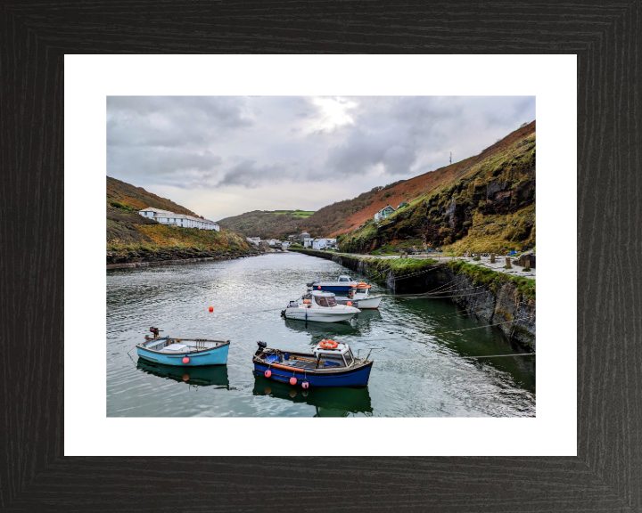 Wooden boats at Boscastle in Cornwall Photo Print - Canvas - Framed Photo Print - Hampshire Prints