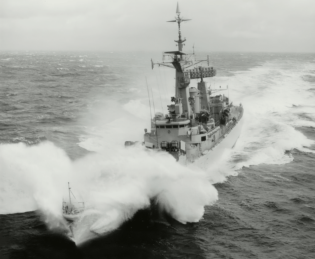 HMS Leander F109 Royal Navy Leander Class Frigate Photo Print or Framed Print - Hampshire Prints