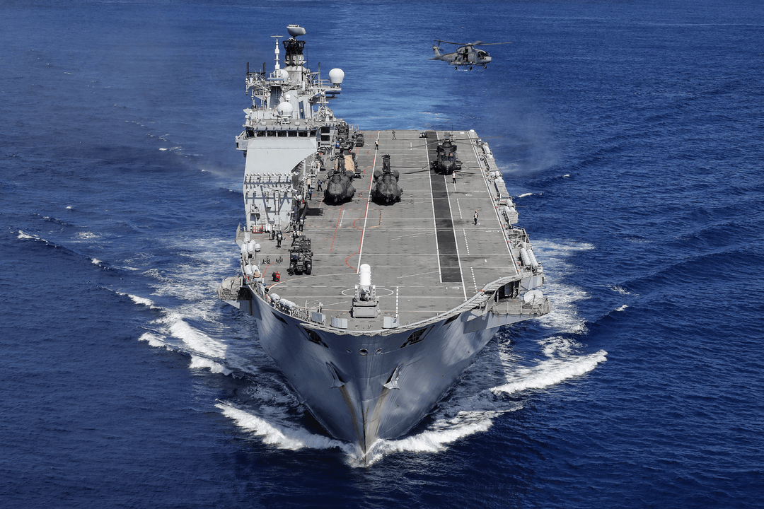 HMS Ocean L12 Royal Navy Helicopter Carrier Photo Print or Framed Photo Print - Hampshire Prints