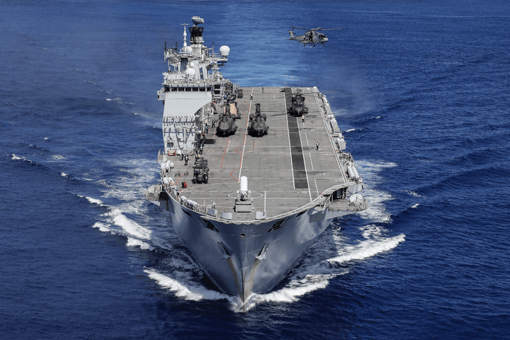 HMS Ocean L12 Royal Navy Helicopter Carrier Photo Print or Framed Photo Print - Hampshire Prints