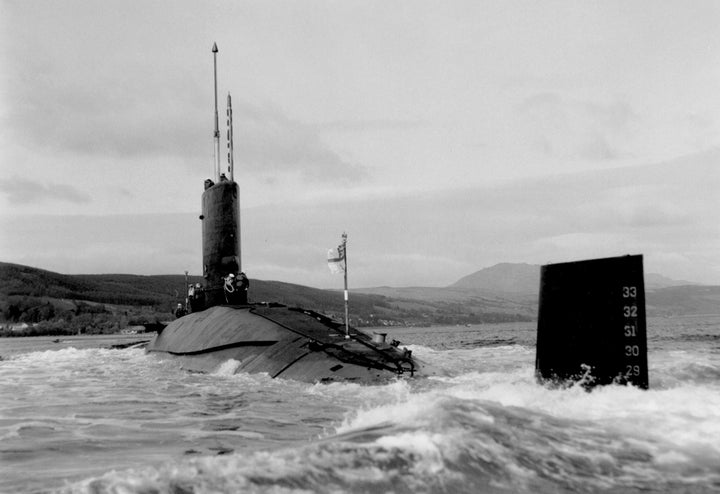 HMS Courageous S50 Royal Navy Valiant class Submarine Photo Print or Framed Print - Hampshire Prints