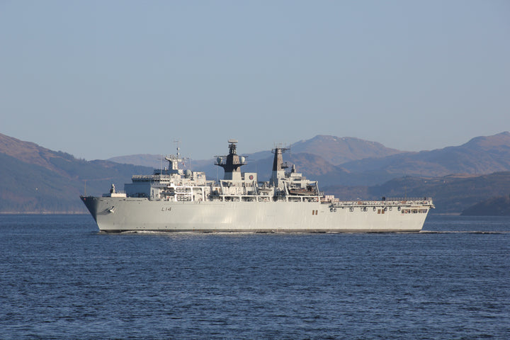 HMS Albion L14 Royal Navy Albion Class amphibious ship Photo Print or Framed Print - Hampshire Prints