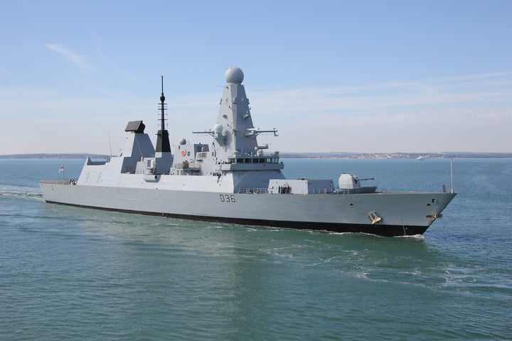 HMS Defender D36 Royal Navy Type 45 Destroyer Photo Print or Framed Photo Print - Hampshire Prints