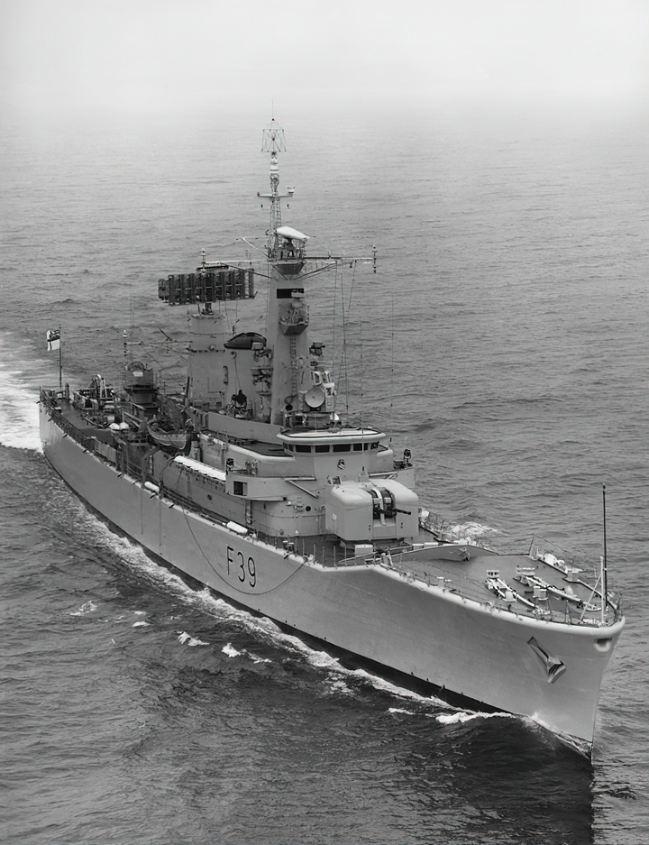 HMS Naiad F39 Royal Navy Leander class frigate Photo Print or Framed Photo Print - Hampshire Prints