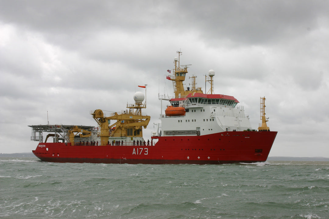 HMS Protector A173 Royal Navy Ice Patrol Ship Photo Print or Framed Print - Hampshire Prints